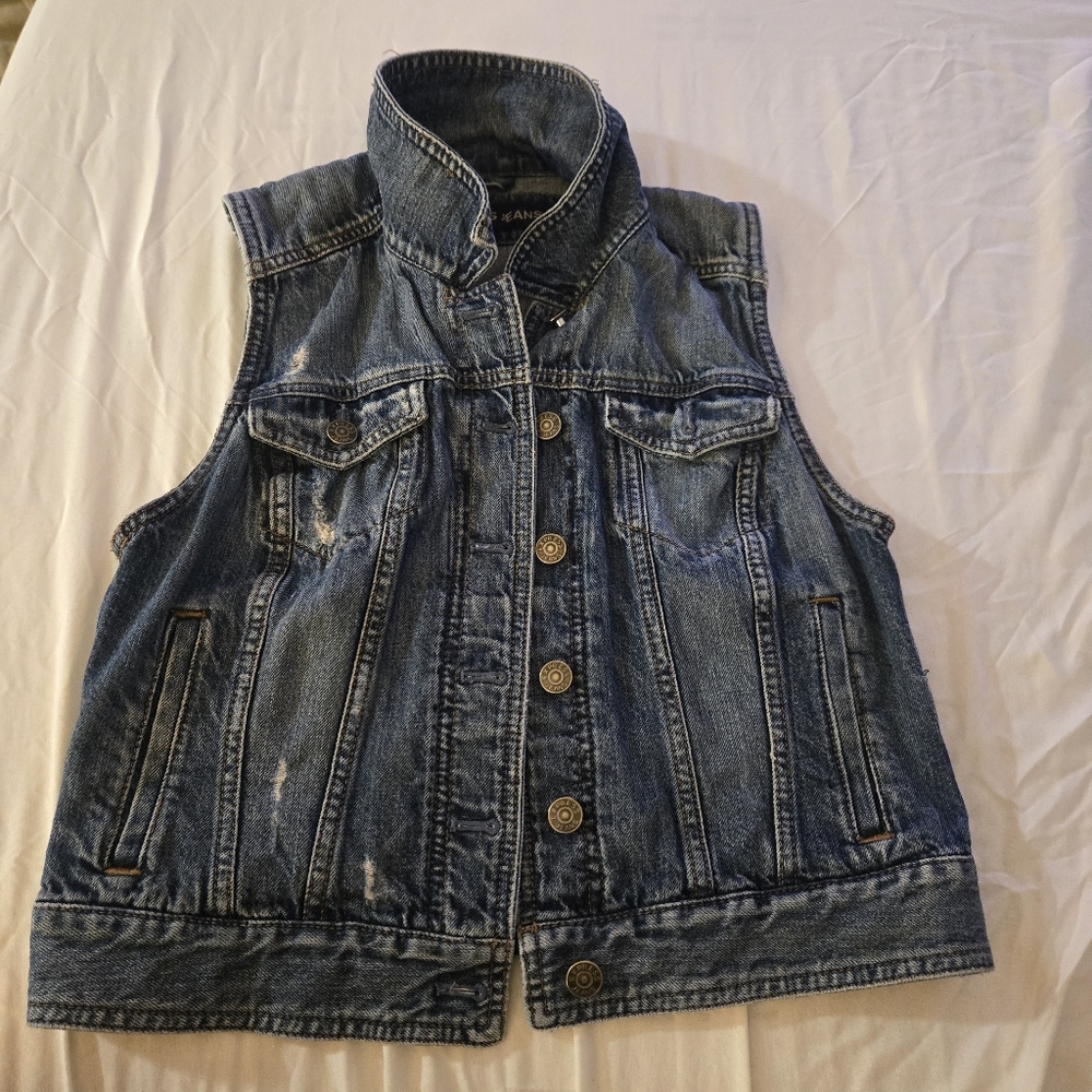 Express Jeans Denim Vest Size M